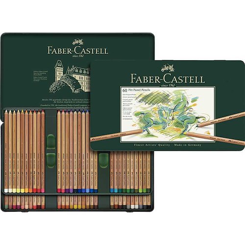 Faber Castell Pitt Pastel Boya Kalem Seti 60 Renk Metal Kutu