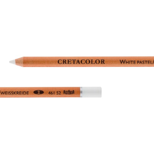 Cretacolor White Pastel Pencil Medium Beyaz Tebeşir Kalem 46152